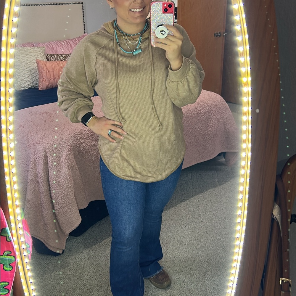 Casual Tan Women's Hoodie